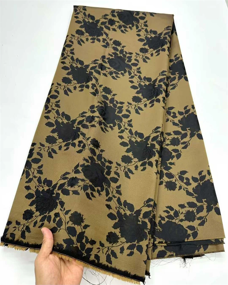 아프리카 튤 레이스 원단 2025 새틴 나이지리아 브로케이드 웨딩 파티 드레스 여성용 원단 - 재봉 천