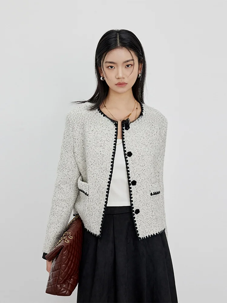 

Lofi Choose Women's ort Coat Suiting Spring Elegance High-End Feeling f Skirt Set Commute Sle with kets Long Sve