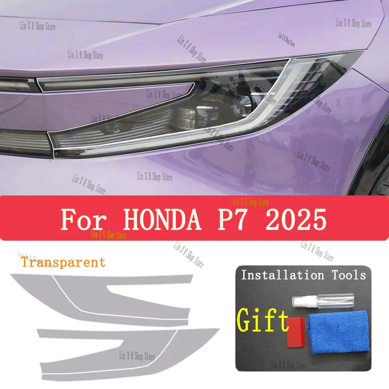 

For HONDA P7 (2025) TPU Car Exterior Headlights Anti-Scratch Protective Film Headlamps Repair Sticker Accessories Refi