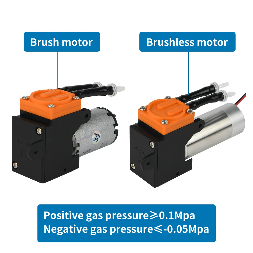 Kamoer 6L/min KVP300 Mini Diaphragm Vacuum Pump 12V 24V DC Motor Negative Pressure 0.05Mpa Suction Pump for Gas Analysis