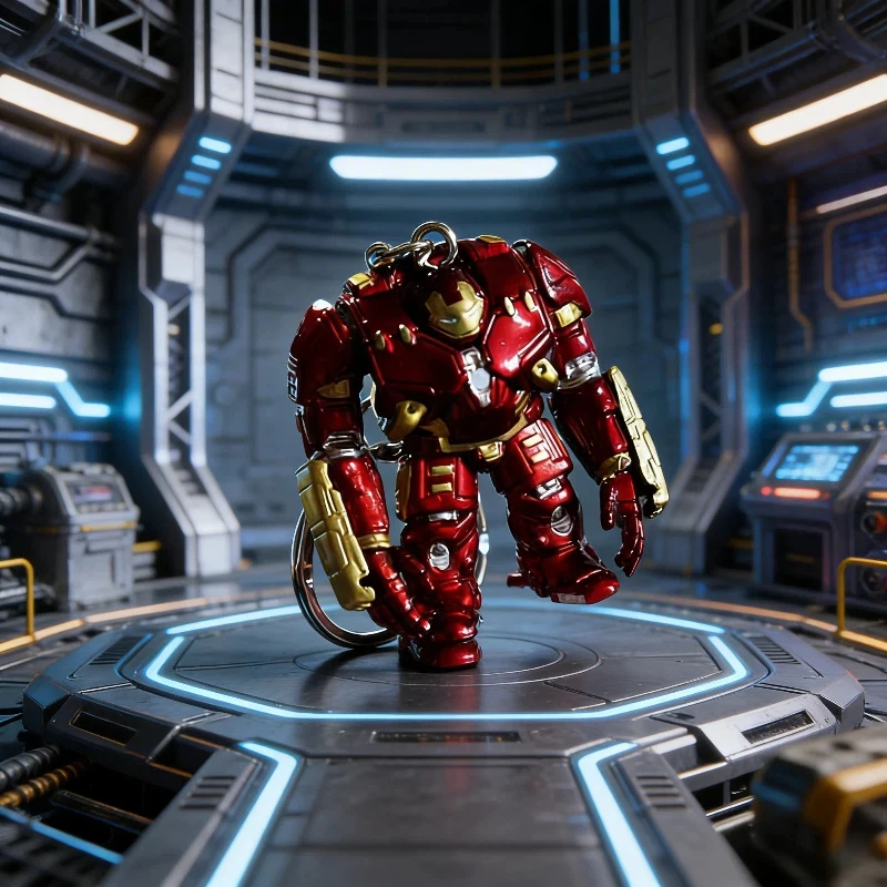 

Брелок-подвеска Железный человек Халкбастер Marvel, 4 см, мини-робот, украшение для ключей от машины/сумки, для фанатов фильмов Marvel, маленький аксессуар