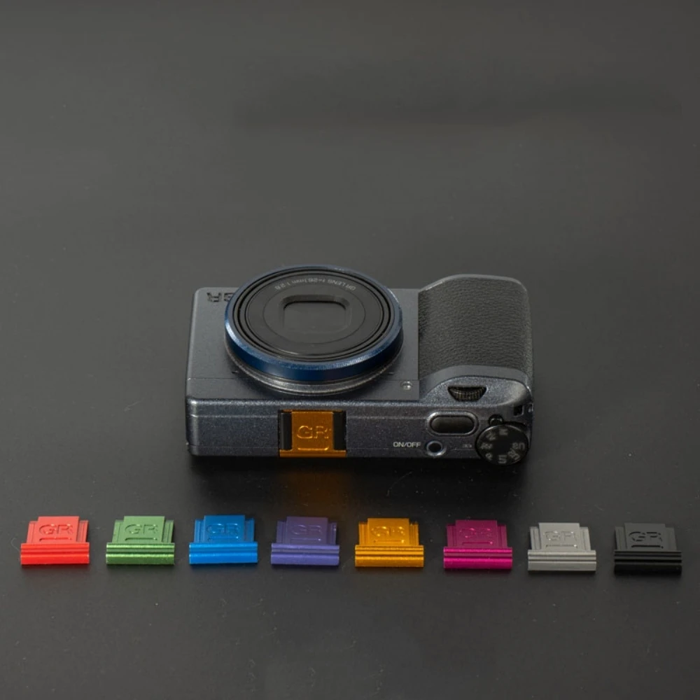 

Multicolor Camera Metal Hot Shoe Cover Protective Cap for Ricoh GR3 GR3X GR III GR IIIX Photography Accessories