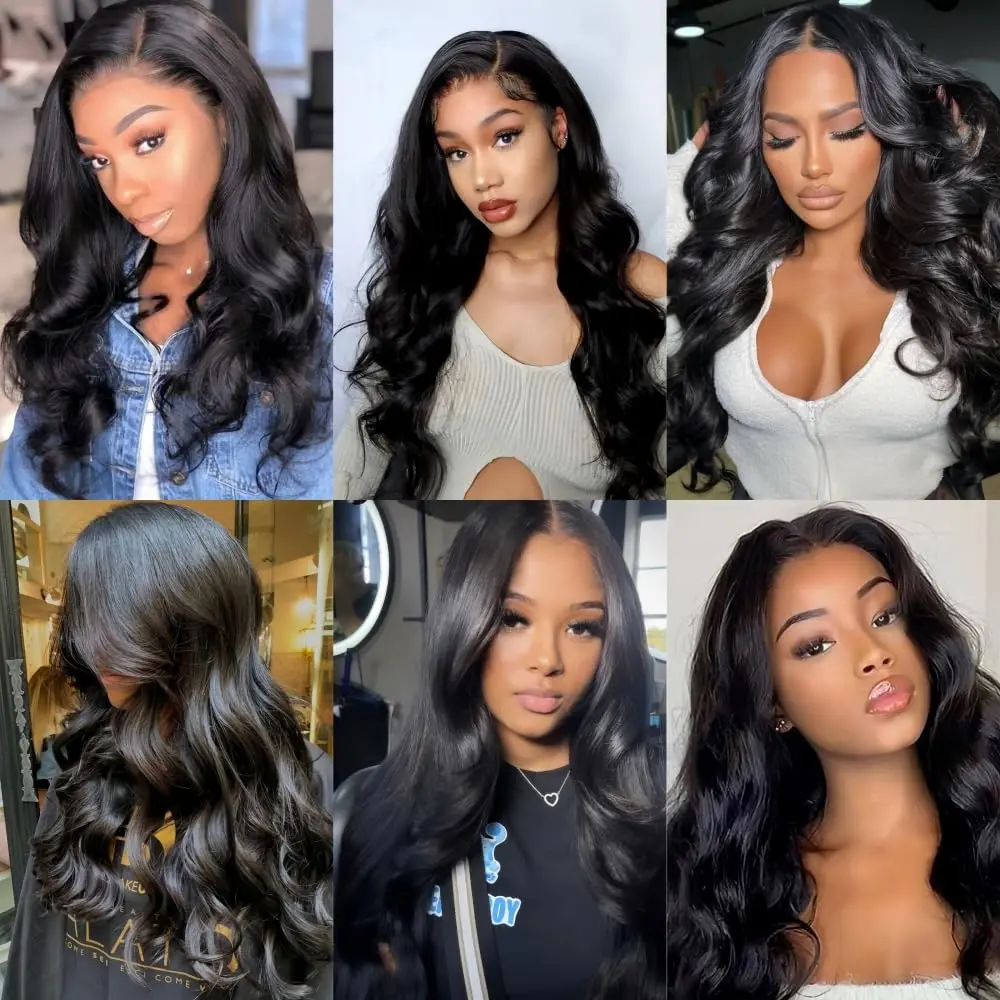 Body Wave Human Hair Bundles Remy Unprocessed Raw Virgin 100% Human Hair Water Wave Extensions 13 4 Bundles Deal