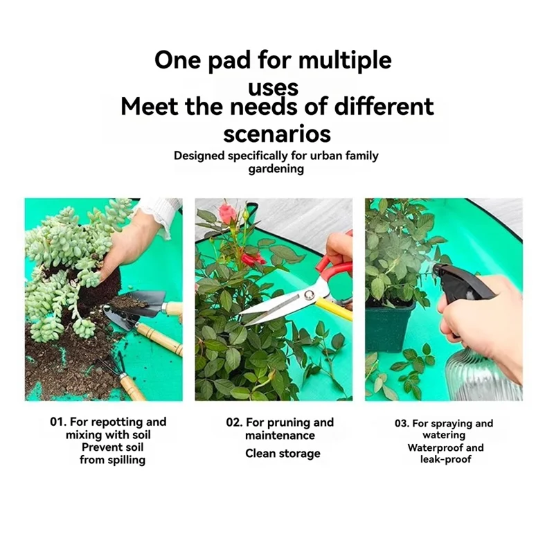 

A26F-Садовые коврики Водонепроницаемые садовые коврики Садовые коврики для пеленания почвы Коврики для перелива растений Коврики для дома и сада