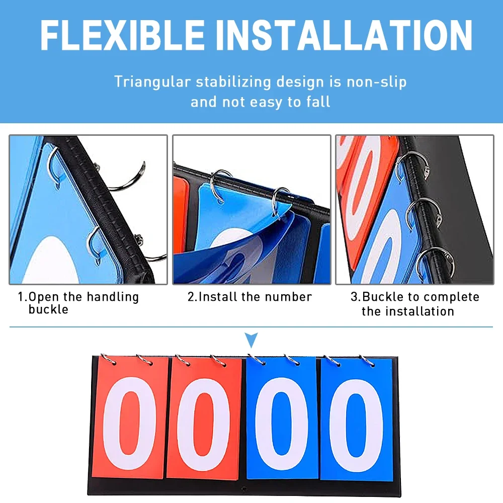 Scoreboard Flipper -2 Digit Manual Score Keeper for Tabletop Sports: Basketball, Baseball, Volleyball,soccer or outdoor activity