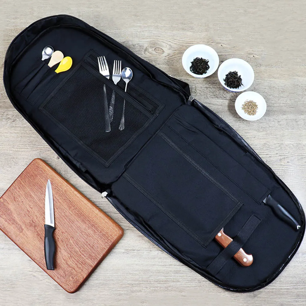 

Outdoor Cutlery Carrier Bag Portable Replacement Zip Mesh Pocket Storage Camping Barbecue Slicer Bags Accessories