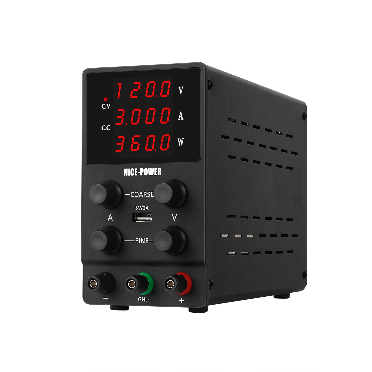 

Nice Power SPS1203 120V 3A Adjustable Laboratory DC Power Supply Voltage Regulator Electronic Maintenance Anodizing Titanium