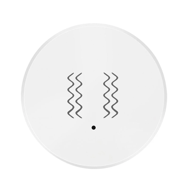 2025 Nuovo Tuya Zigbee Sensore di vibrazione intelligente Monitoraggio in tempo reale Allarme rilevamento porte e finestre Sensore di protezione di sicurezza intelligente