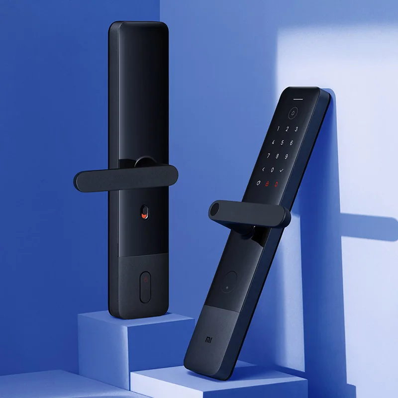 Imagem -02 - Xiaomi Mijia-smart Door Lock e com Campainha Senha de Impressão Digital Desbloqueio Bluetooth Detecção de Bloqueio Alarme Trabalhar com mi Home e Homekit