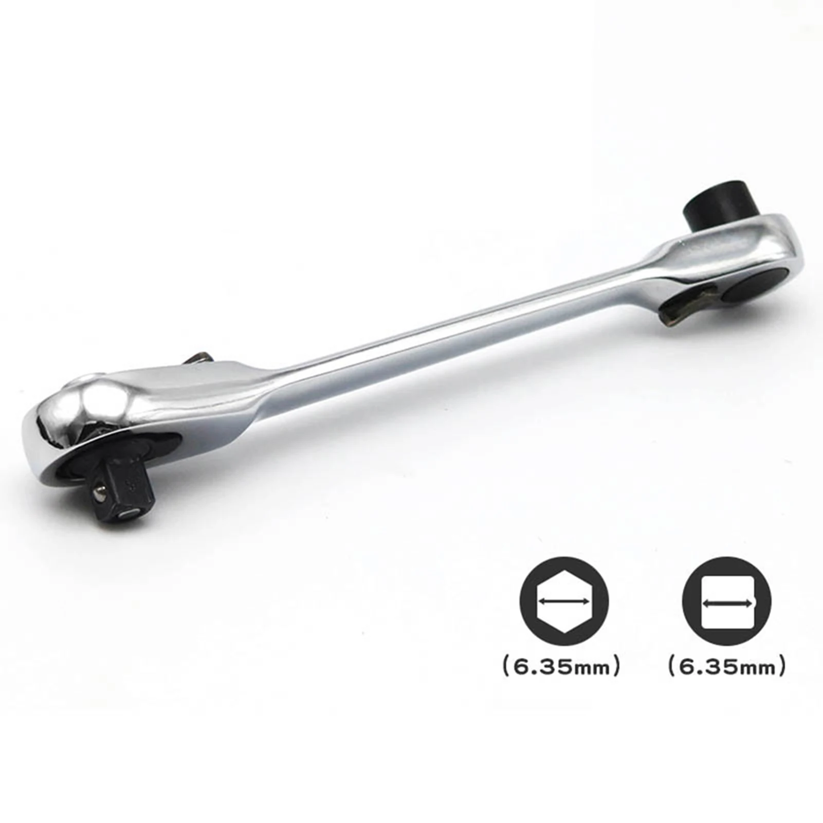 Imagem -02 - Double-ended Chave de Fenda Cabeça Dupla Tomada Rápida Chave Portátil Mini Hex Bit Double-ended Spanner Tool em 72 Dentes