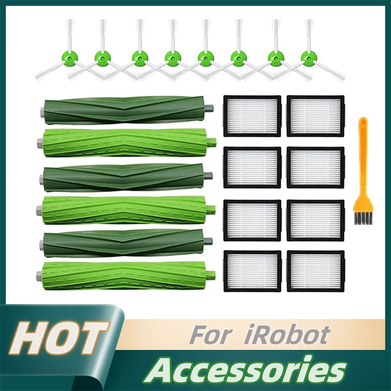 

Hepa Filter Side Brush Replacement Parts For iRobot Roomba E I J Series E5 E6 i7 i6 i1 i2 i3 i3+ i4 i8 E7 Vacuums Cleaner Part