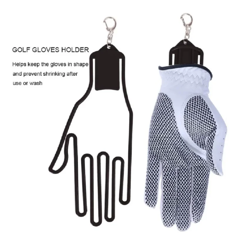 HOW TRUE 1 Pair Golf Gloves Stretcher Durable Plastic Glove Hanger Dryer Holder for All Sports Gloves