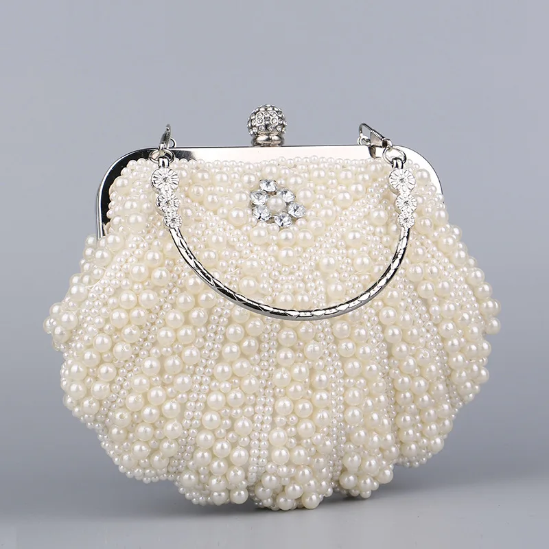 2023 Popular Dinner Bag Banquet Celebrity Handheld Bag Evening Dress Qipao Paired with Pearl Bag Women\'s Luxury Handbag Shoulder