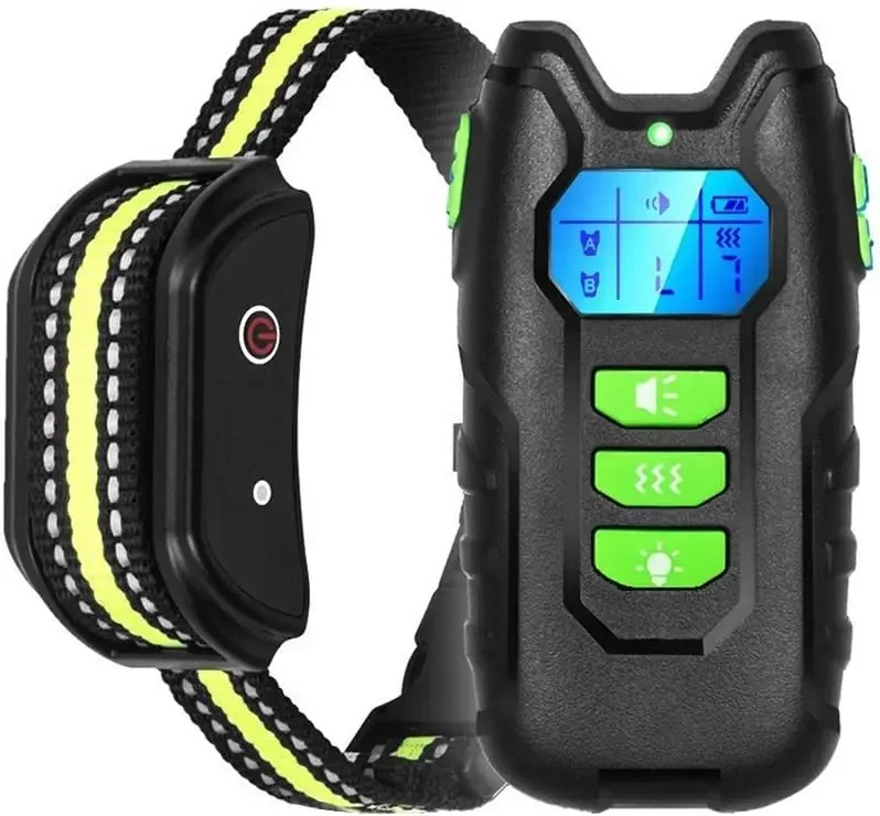 No Shock 1000Ft Dog Training Collar with Remote Rechargeable Waterproof Collar with Beep Vibration High Quality Pet Training