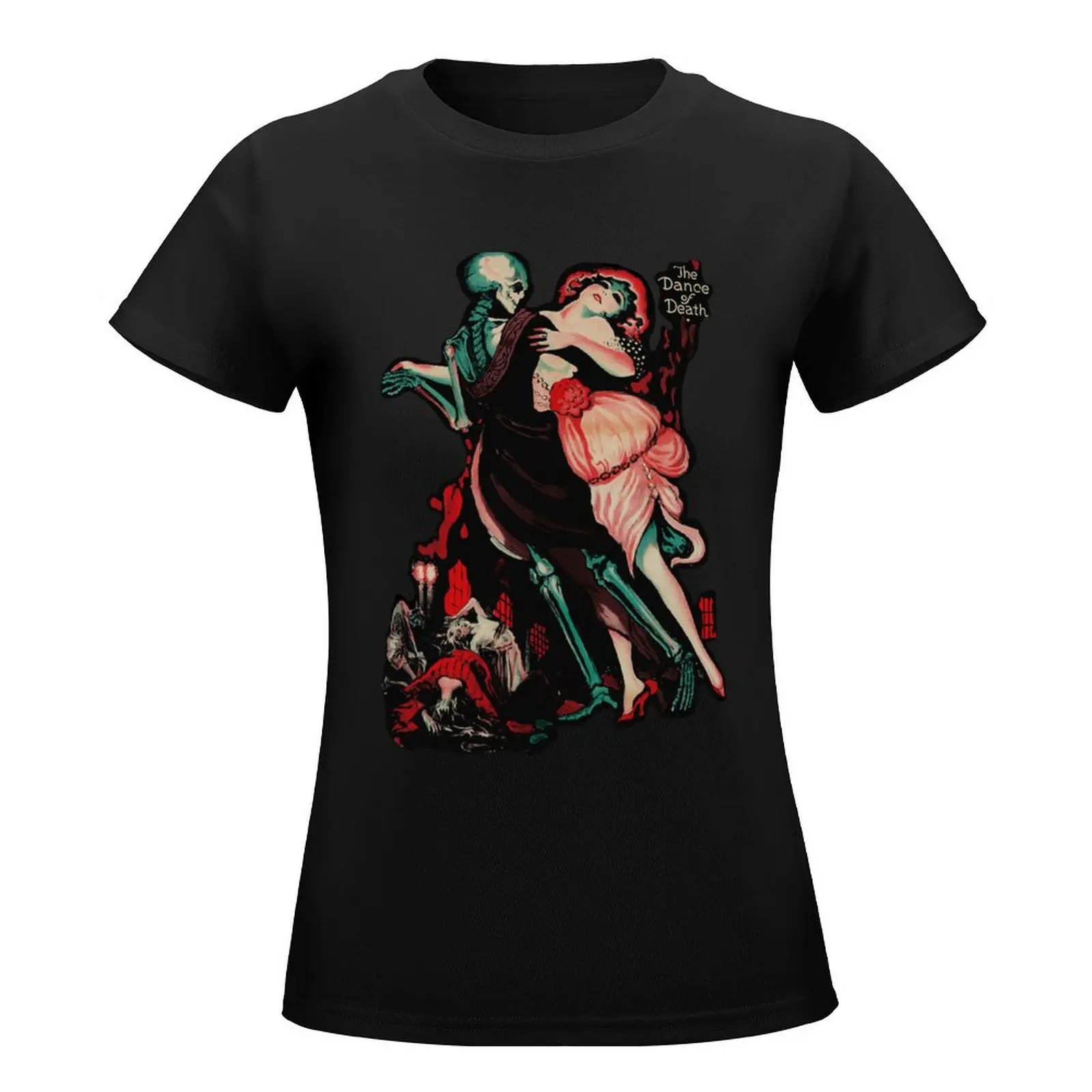 Totentanz- The Dance of Death T-Shirt cute tops shirts graphic tees summer clothes cropped t shirts for Women