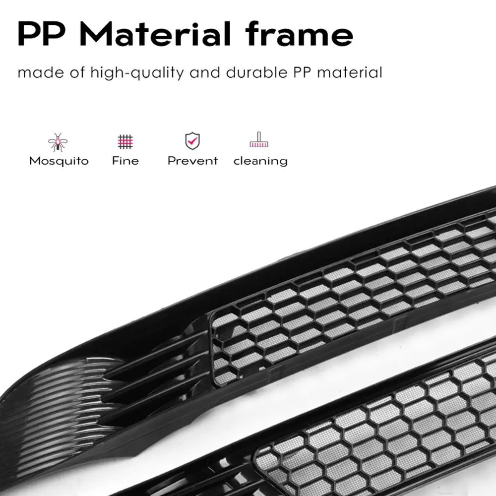 For Tesla Model Y 2024 Car Lower Bumper Anti Insect Net Anti Dust Proof Inner Vent Grille Cover Insect-proof Front Cover Inlet