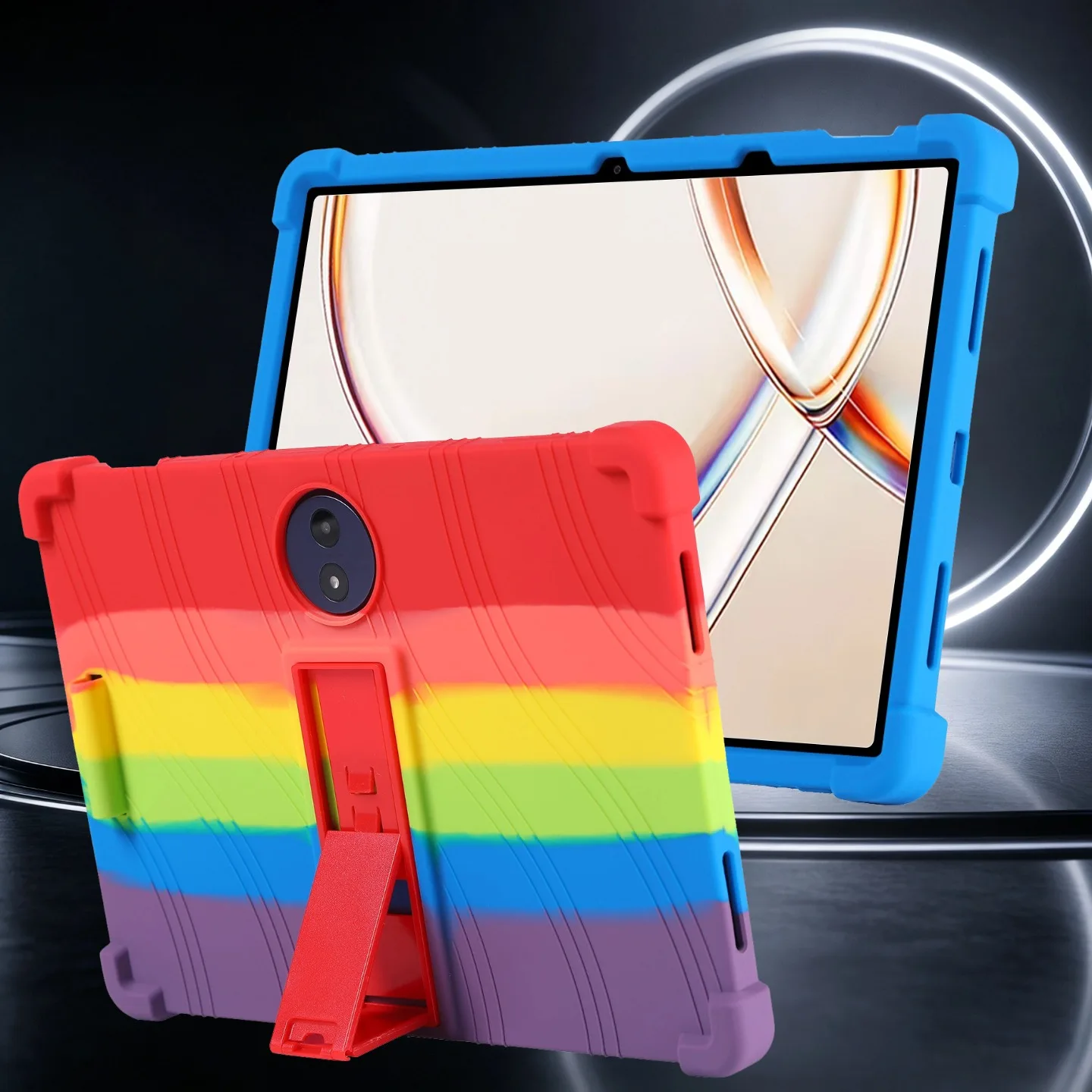For TCL TAB A1 Plus NXTPAPER 12.2 Inch Tablet Case Soft Silicone Adjustable Stand Shockproof Kids Friendly
