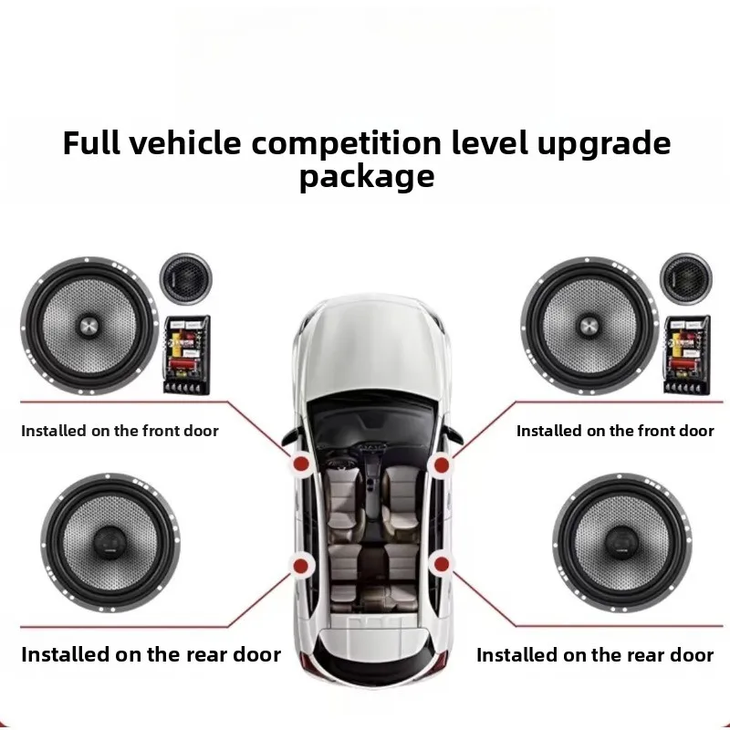 

KYYSLB 6.5-inch coaxial high-frequency, mid low frequency set speaker car speaker non-destructive modification