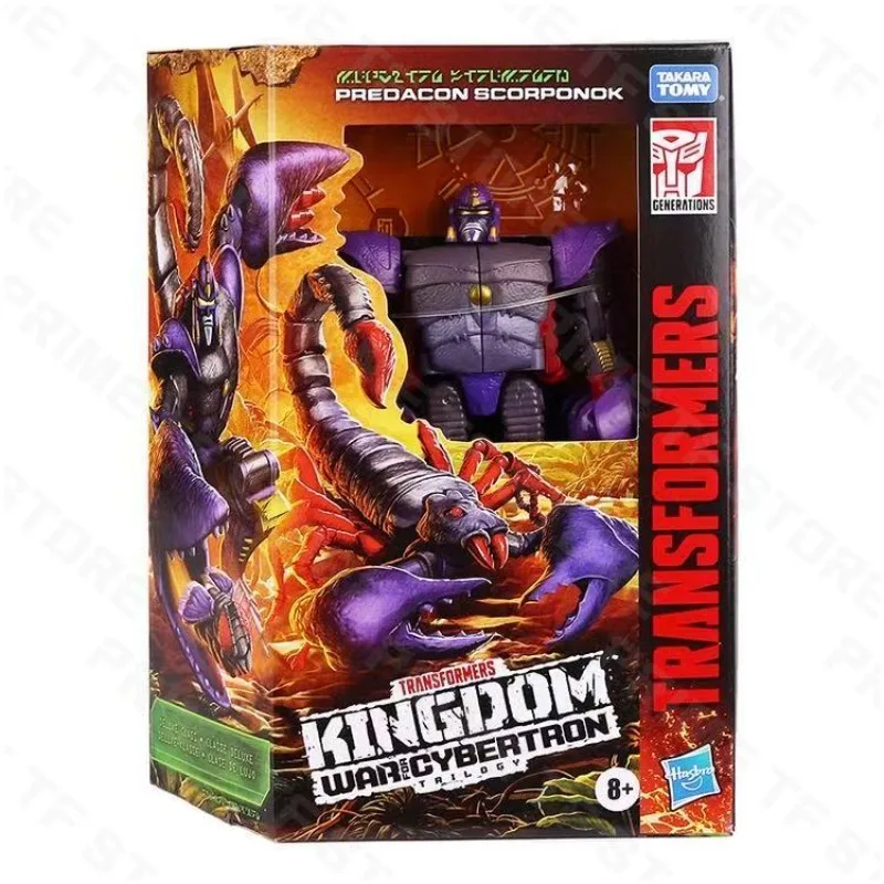 

Оригинальная коллекционная модель аниме-фигурки Hasbro Transformers War for Cybertron Kingdom F0677 Predacon Scorponok класса Deluxe