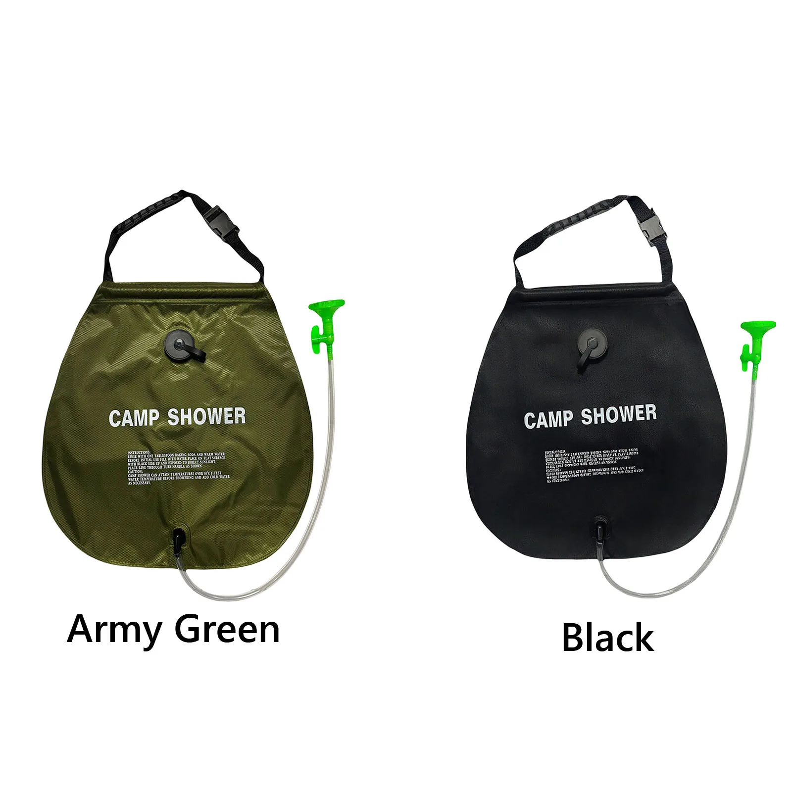 

Camping Solar Shower Bag 20 L/5 Gallons Solar Heating Shower Bag with Removable Hose Nozzle for Outdoors and Camping