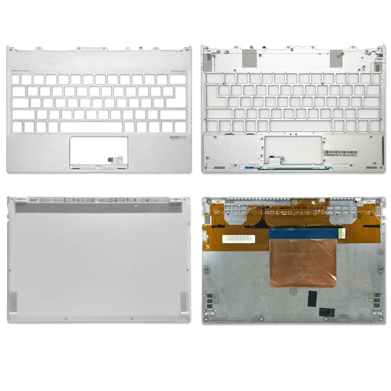 

New For Acer Aspire S7 S7-191 Laptop Cover Palmrest Upper Case Bottom Base Bottom Case Silver C D Cover