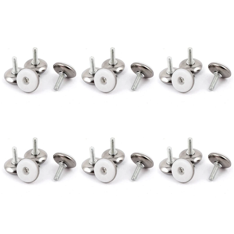 

JHD-Furniture Adjustable Screw On Glide Leveling Foot Feet M6x20mm 24 Pcs