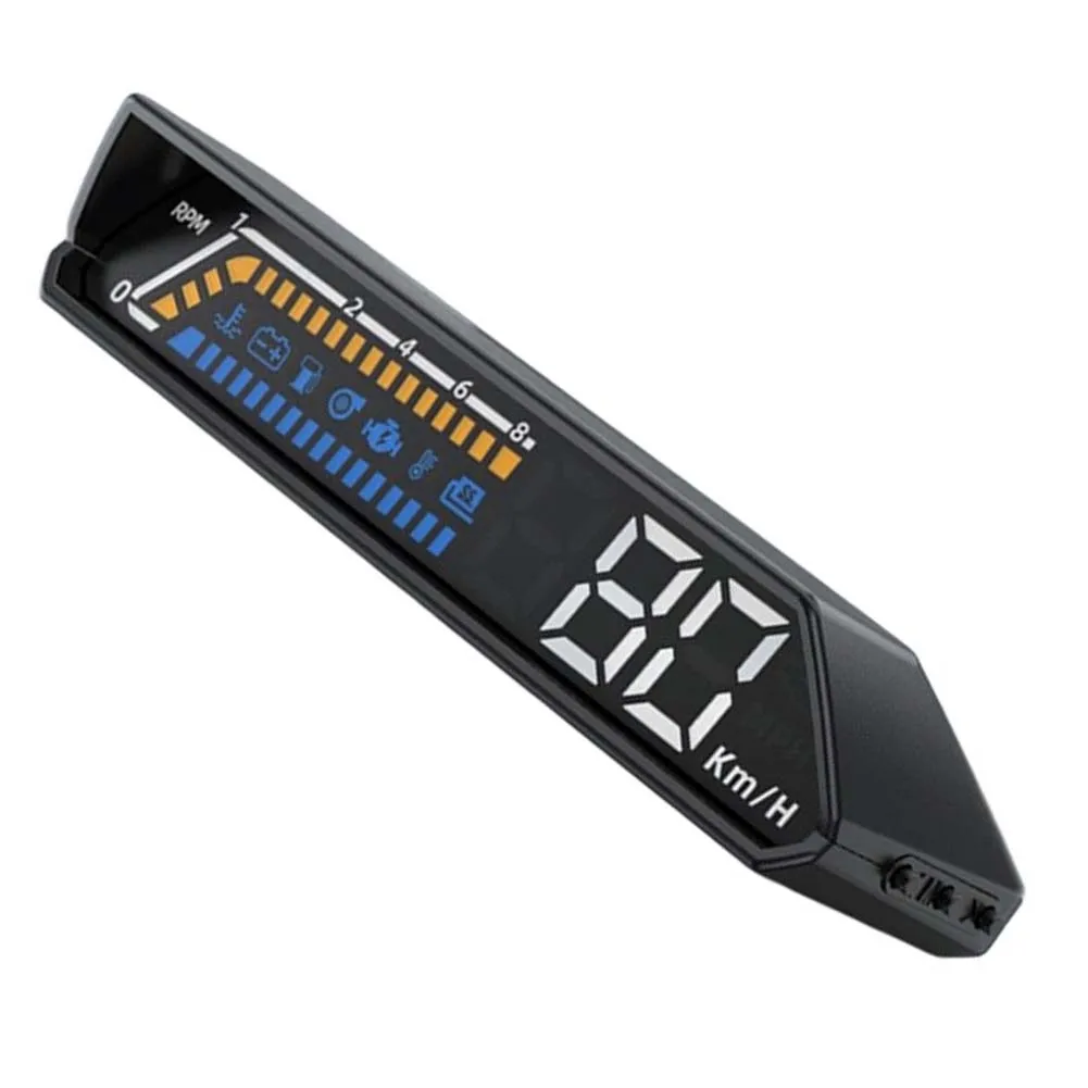 Easy To Use for obd2 Car Head Up Display HUD Gauge Dual-screen Linkage for obd2 Interface Universality ABS+PC Easy