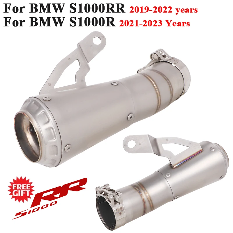 

Motorcycle Exhaust Escape Pipe Systems Modified Racing Stainless Steel Muffler For BMW S1000RR S1000R 2019 2020 2021 2022 2023