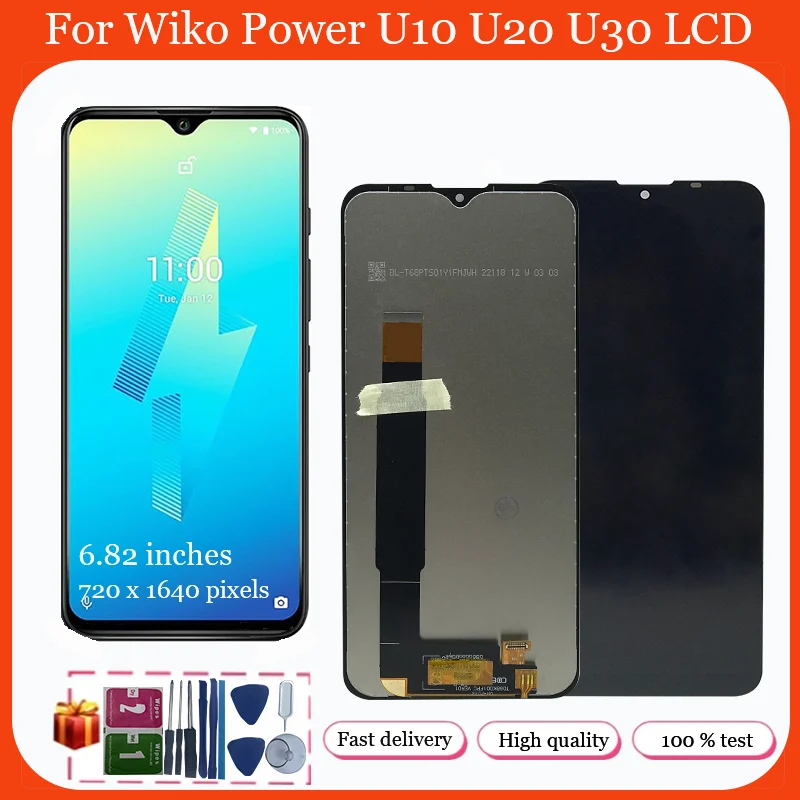 

6.82'' For Wiko Power U10 U20 U30 LCD Display Screen Touch Panel Digitizer For Wiko U10 LCD U20 LCD Screen U30 Display