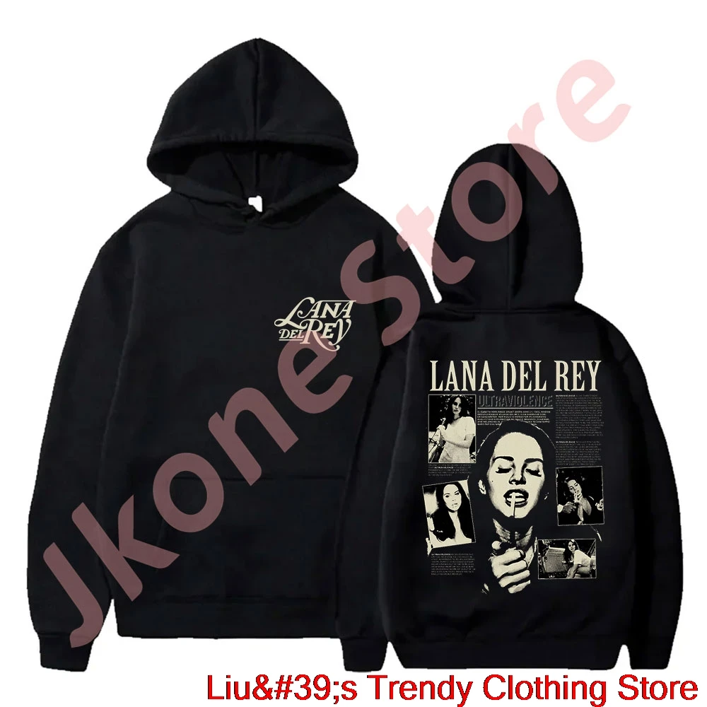 

Lana Del Rey Ultraviolence Hoodies North American Tour Merch Women Men Fashion Casual Sweatshirts