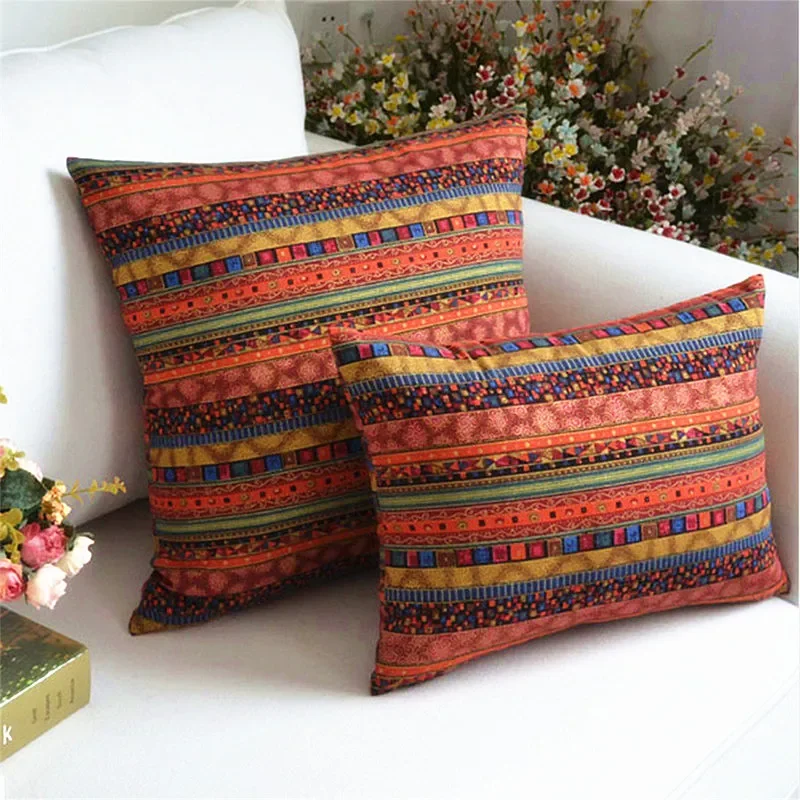 

45x45cm/30x45cm/60x60cm Retro Vintage Living Room Sofa Throw Pillowcase Chair Seat Decor Cushion Cover