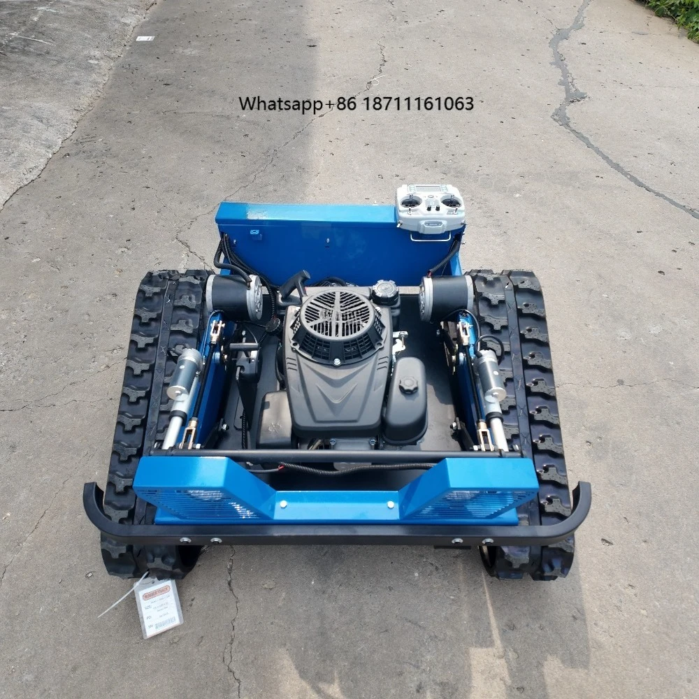 Eco-Friendly Electric Riding Lawn Mower Robot-Driven Rotary Mower for Modern Gardens Battery-Powered Grass Cutting