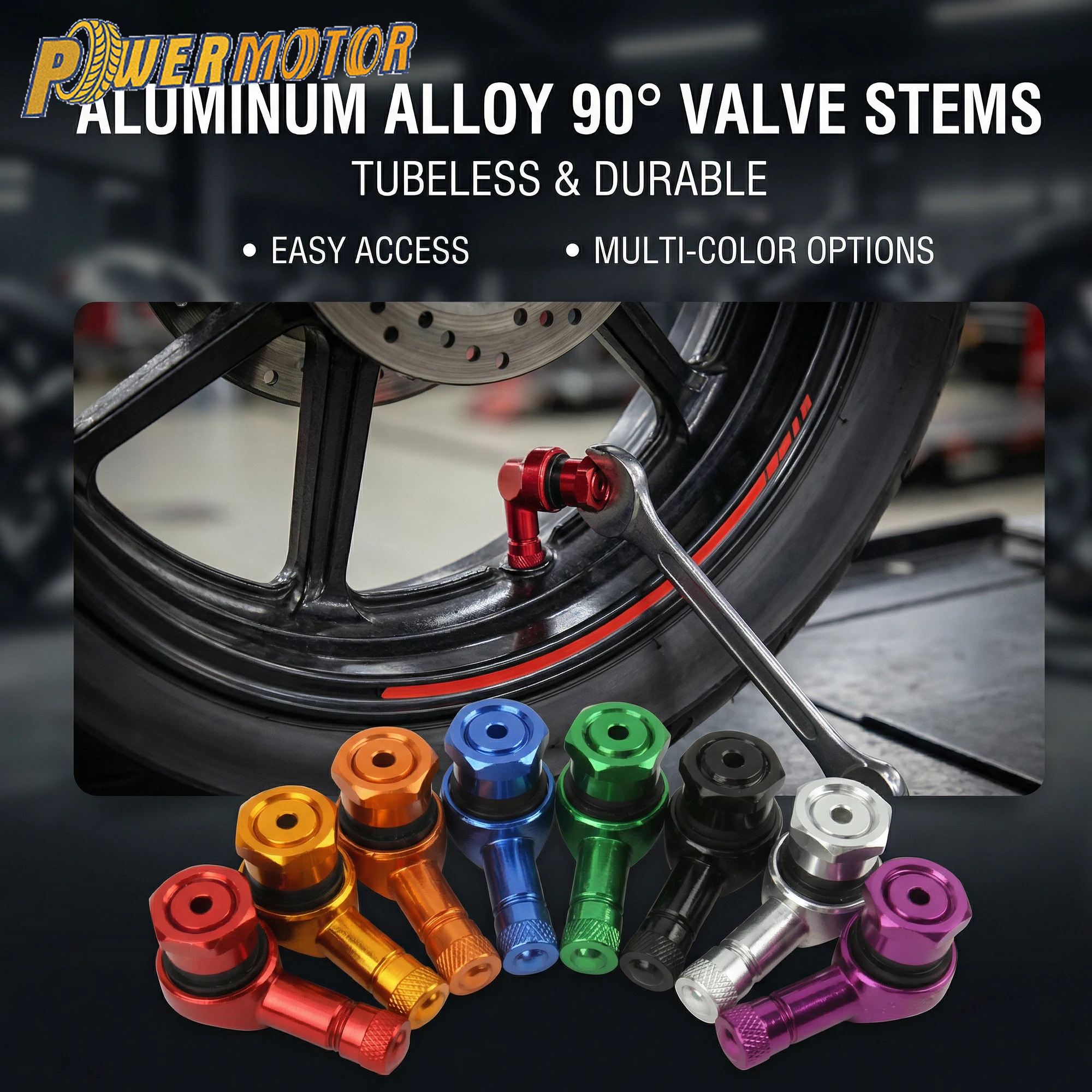 

DirtBike Motorcycle Tire Tubeless Valve Stems CNC Aluminum Wheel Tire Valves Stem Cap Air Tire Cover Rim Wheel Modified Parts