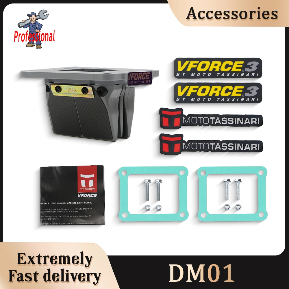 

Motorcycle DM01 Reed Valve V Force3 For Honda CR125R NSR125 1987-2002 For V-Force CR125R NSR125 1987-2000 2002 Dirt Pit Bike