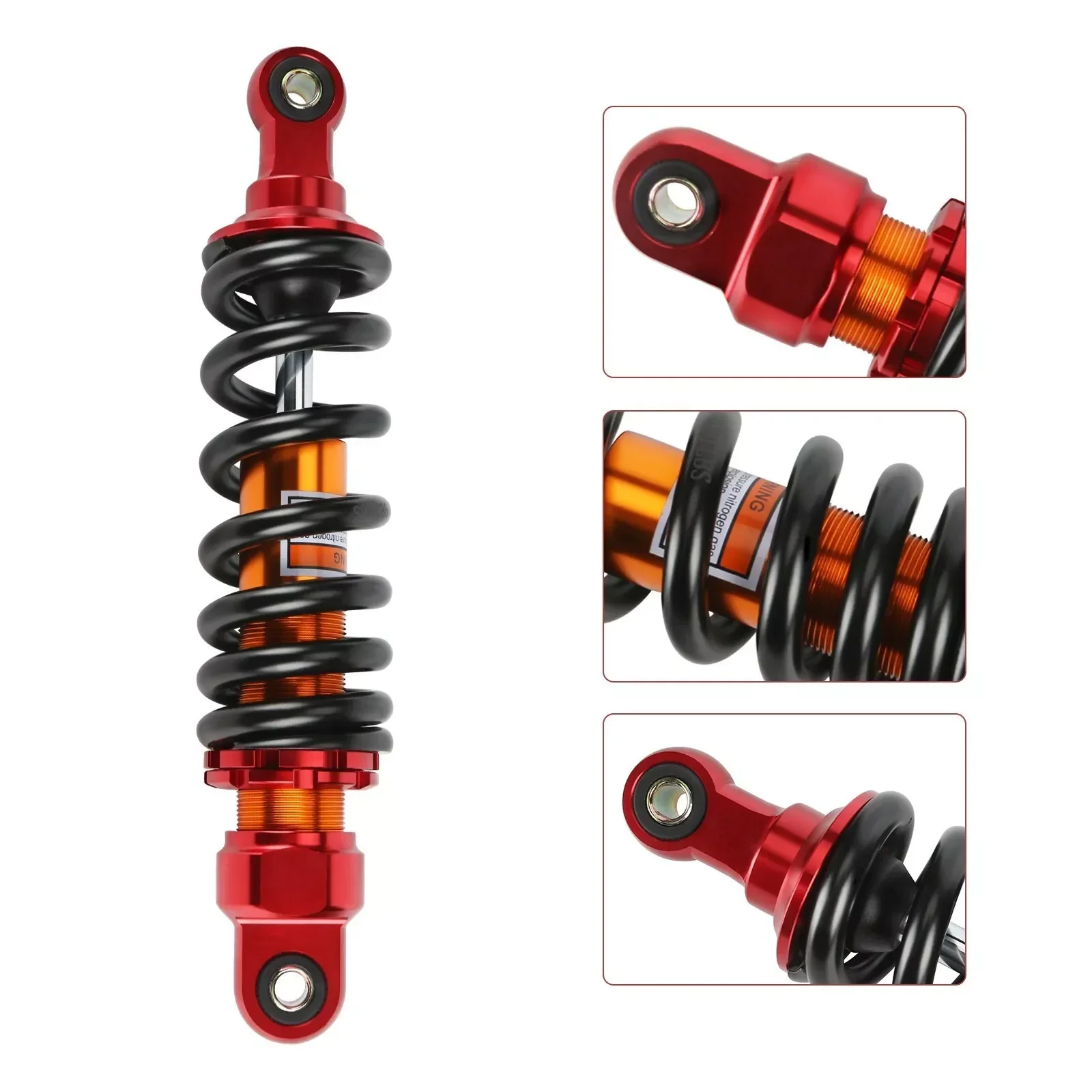 2 pcs 295mm 11.6'' Rear Shock Absorber Shocker Suspension for   ATV Quad Go kart Buggy Dirt Bike Motorcycle Scooter  Pit bikes