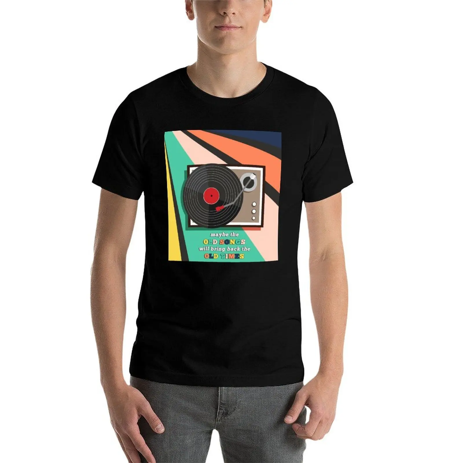 koszulka dla projektanta Songs, wyszczuplająca koszulka Old, personalizowana koszulka t-shirt dopasowana do ciała, koszulki męskie, koszulka męska, T-Shirt