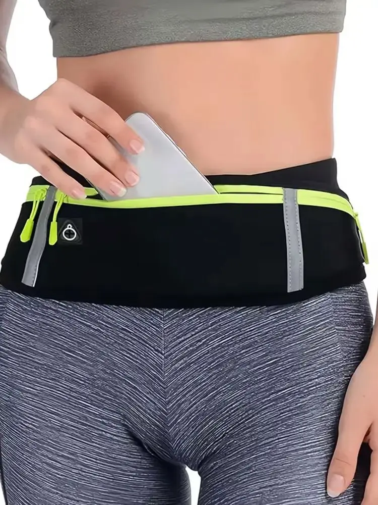 AliExpress NONE Slim-Fit Running Belt, Men's and Women's Fitness Waist Bag, Mobile Phone Holder Sports Waist Bag, for Running, Walking, Cycling, Camping, Gym