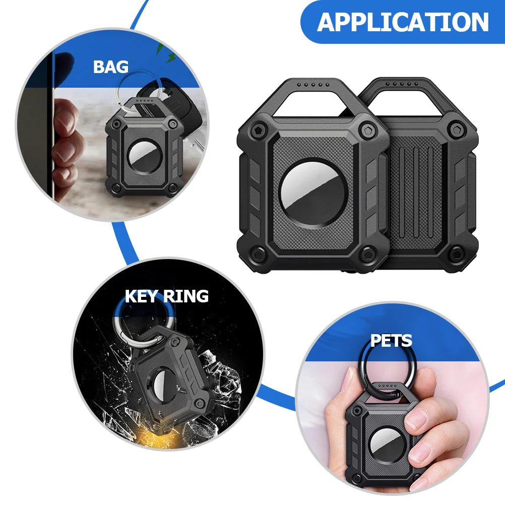 2 قطعة حافظة مضادة للضياع لـ Tracer Tpu حامي طوق بكلاب حامل غطاء صغير مستلزمات الحيوانات الأليفة الذكية