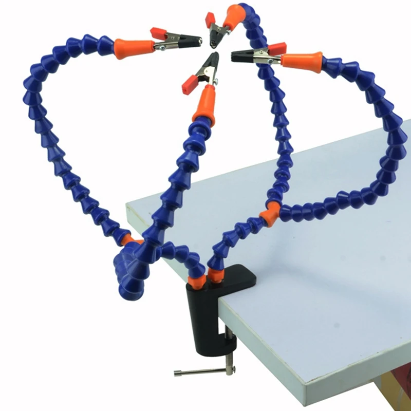 A98E-4 Pcs Flexible Arm Helping Hands Third Hand Soldering Tool PCB Holder Welding Stand For PCB Repairing Circuit Board