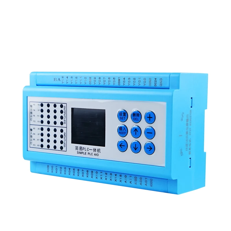 

16-in 16-out Transistor Output PLC Programmable PLC 2 Channel Analog Input 2 Channel Pulse Outputs DC24V PLC for Motor