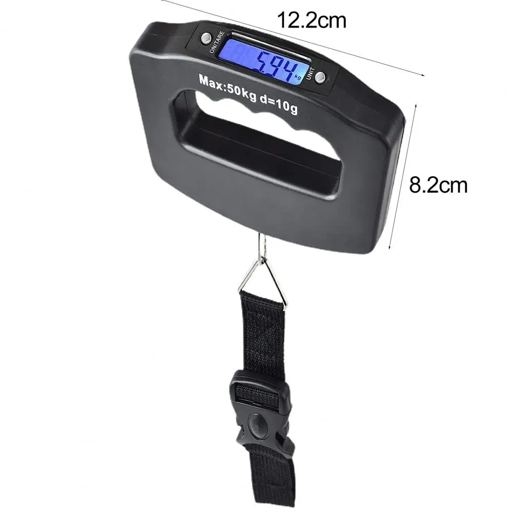 Aaa Battery Powered Scale Portable Electronic Scale Travelers' Essential Lightweight 50kg Portable Luggage Scale with for Easy