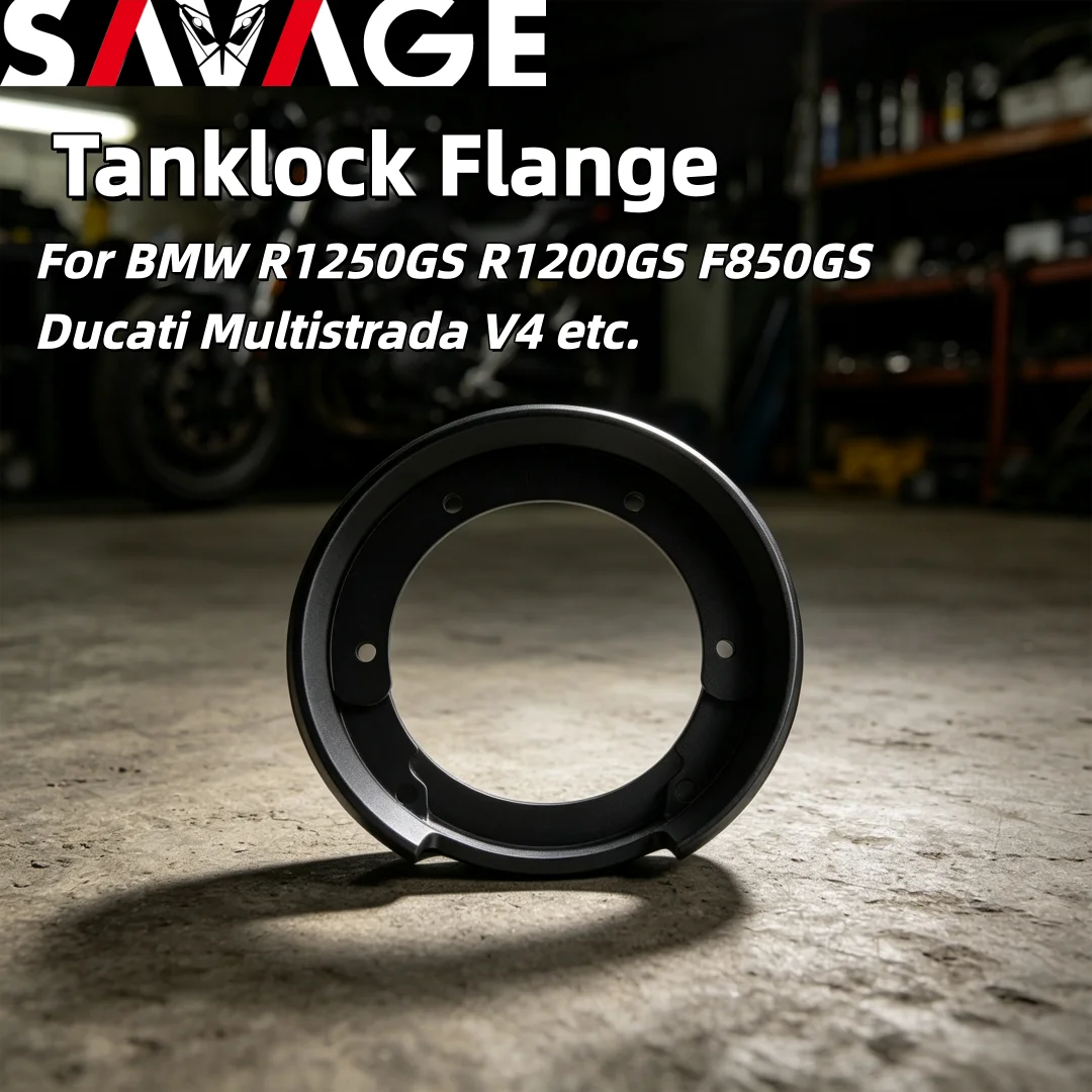 SAVAGE TTP-LH117 Fuel Tank Bag Adapter Ring Tanklock Mount Black for BMW R1250GS R1200GS F850GS Ducati Multistrada V4 etc.