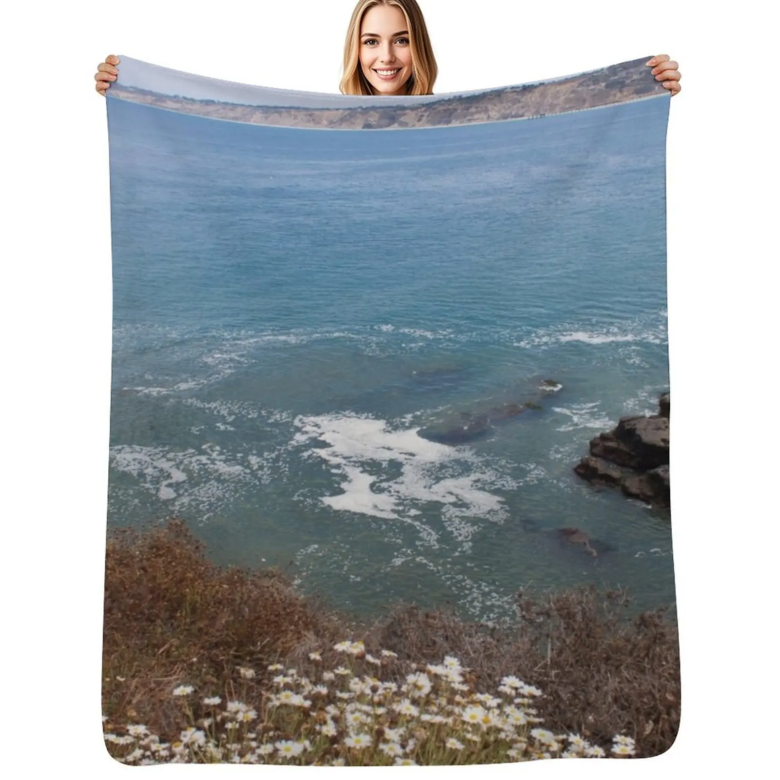 

La Jolla Throw Blanket Camping Flannel Blankets