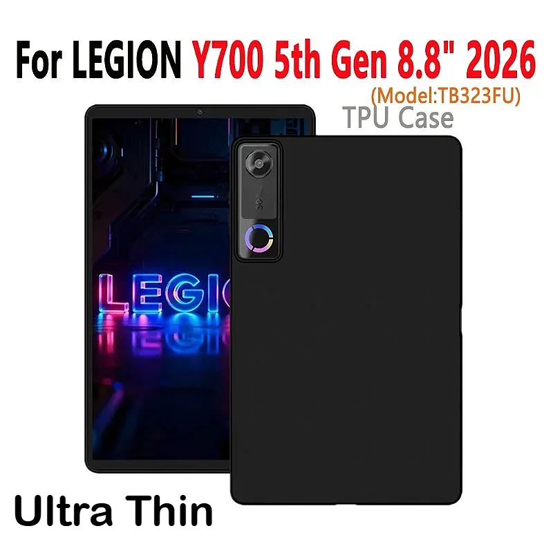 

Мягкий силиконовый чехол из ТПУ для планшета Lenovo LEGION Y700 2026 5-го и 4-го поколения, 8,8 дюйма, TB323FU TB322FC, противоударный, Funda