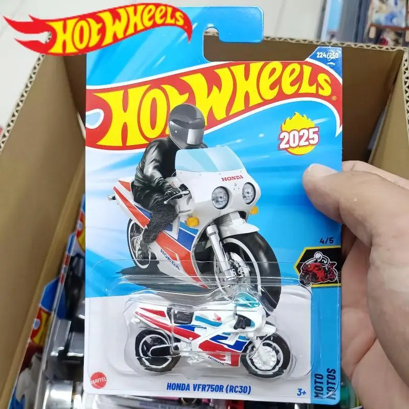 Genuine Hot Wheels Car Honda VFR750R Motorbike 1/64 C4982/2025M Diecast Toys Boy Motorcycle Motors Collection Birthday Gifts