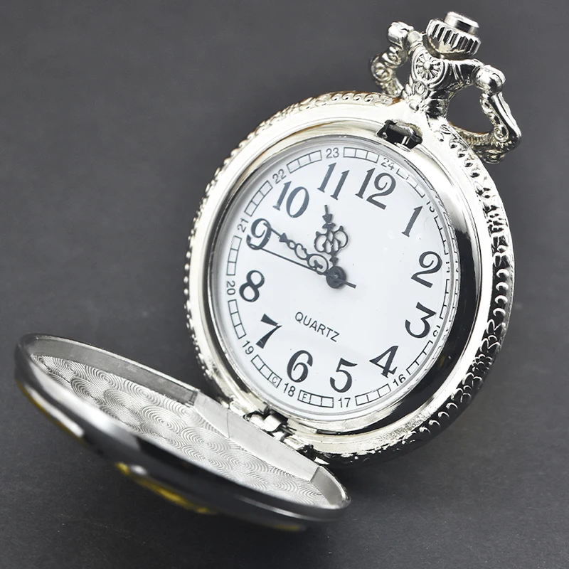 Retro Charm Neutral Fashion Soviet CCCP Quartz Steampunk Pocket Watch Men's and Women's Necklace Pendant Gift
