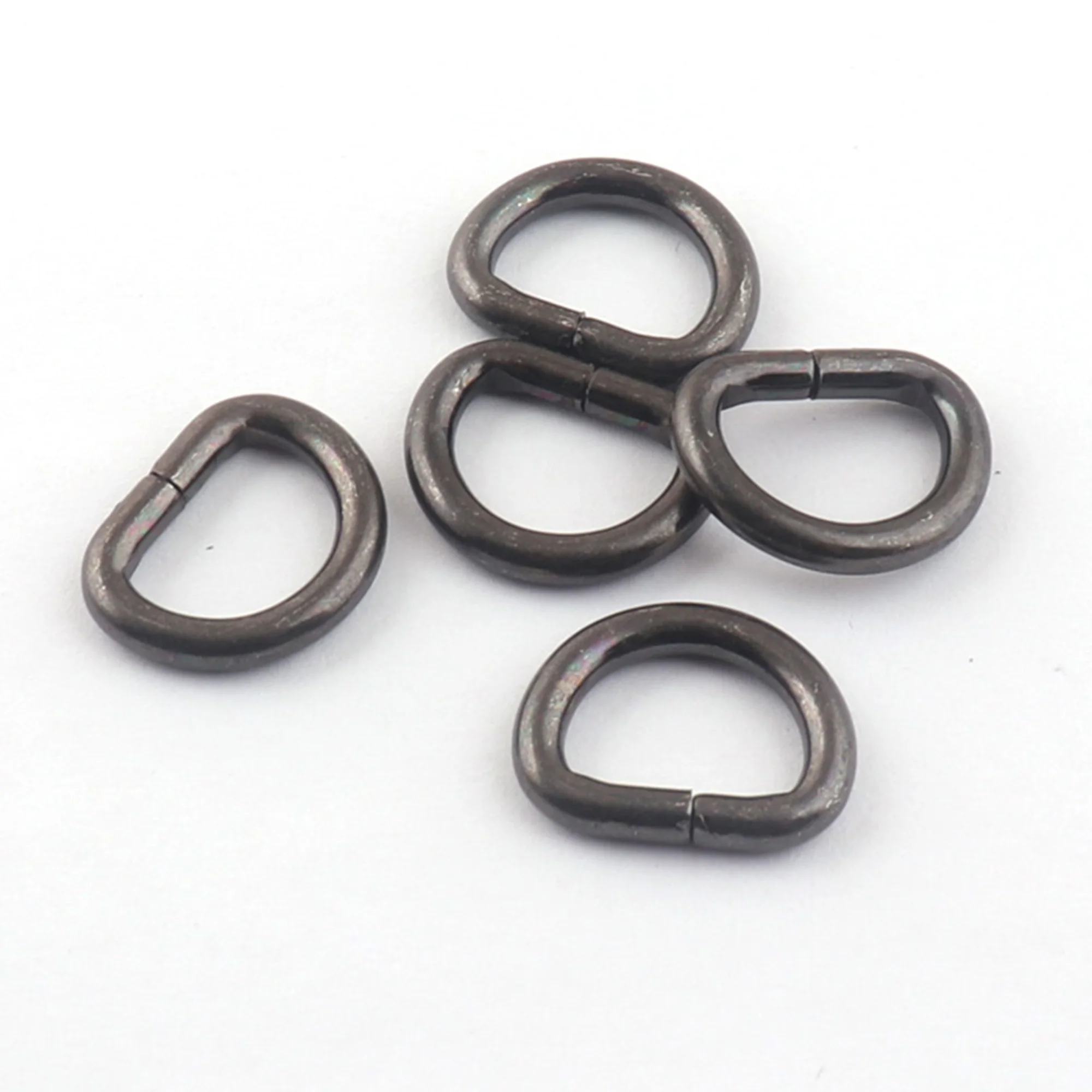 D-Shaped Metal Buckles-13mm/Gunmetal/ Half D-Ring Rings, Adjustment and Webbing Connection 50pcs/lot