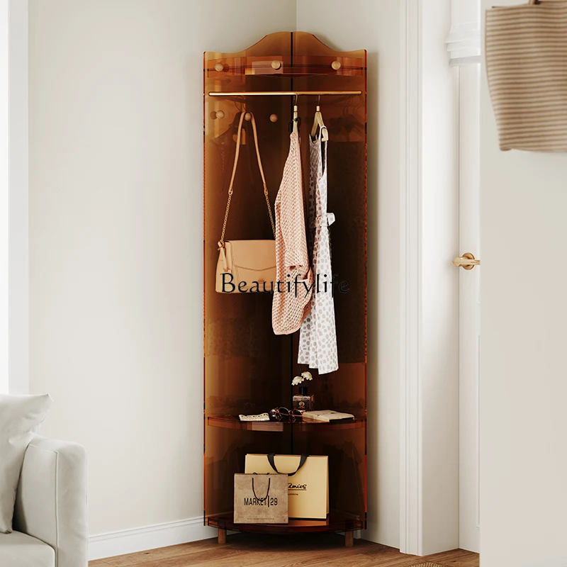 

Acrylic corner floor bedroom hanger modern simple storage household corner hanger