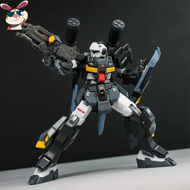 G-Line HG 1/144 Black Mech Assembly Model Kit Action Figures Desktop Decoration Doll Boy's Puzzle Toy Gift Collectible