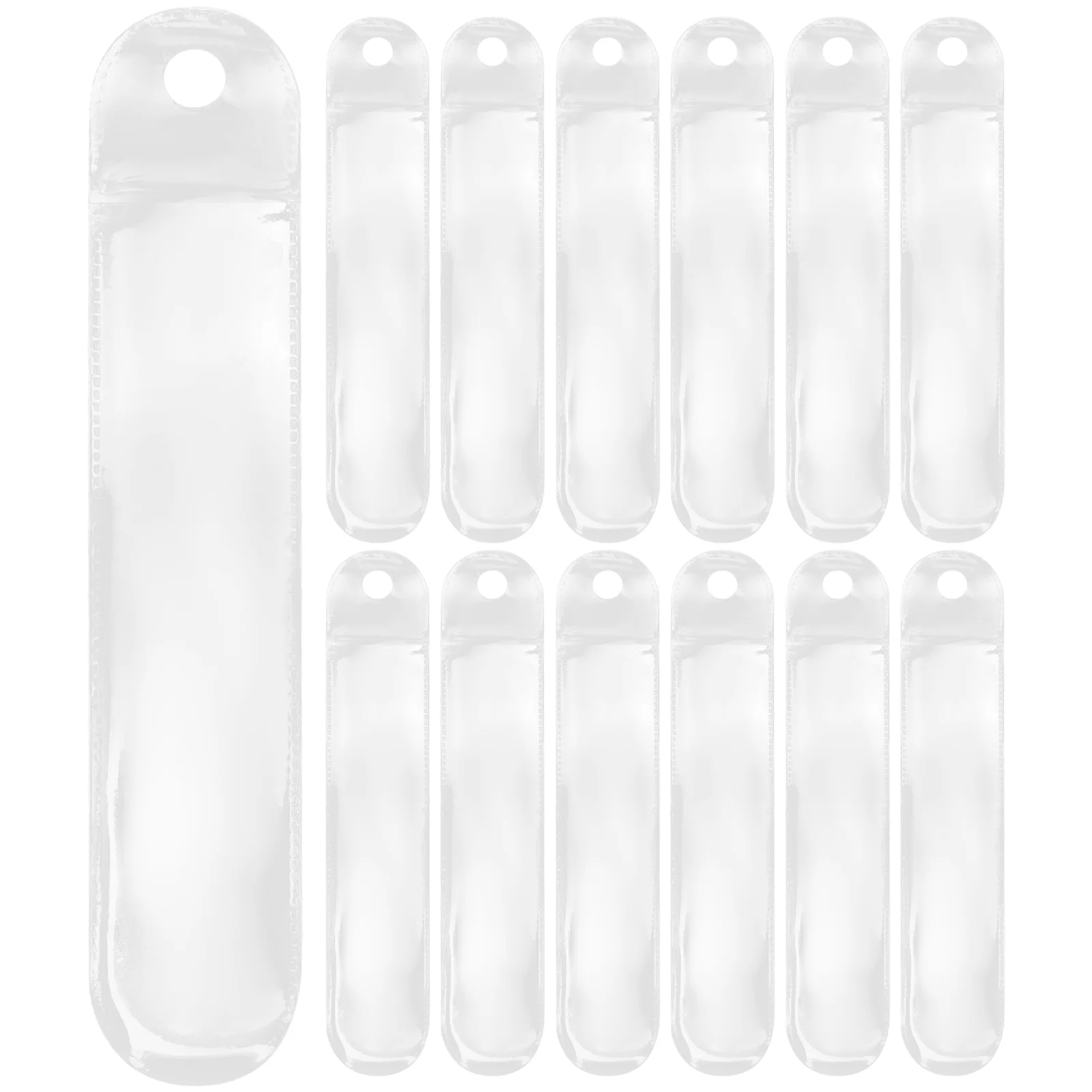 

50 Pcs Pen Bag Sleeve Storage Bags Clear Display Case Universal Single Plastic Protective